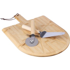 Vale pizzaplank 42 x 30 cm - bamboe - 3-delig