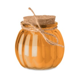 Vanille plantaardige waskaars-Oranje