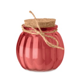 Vanille plantaardige waskaars-Rood