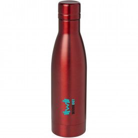 Vasa 500 ml RCS-gecertificeerde gerecyclede roestvrijstalen koperen vacuümgeïsoleerde fles-Rood