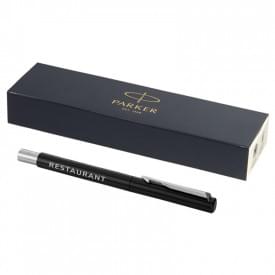 Parker Vector rollerbalpen - RVS en kunststof - zwarte inkt - geschenkverpakking