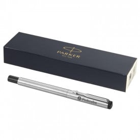 Parker Vector rollerbalpen - RVS - zwarte inkt - geschenkverpakking