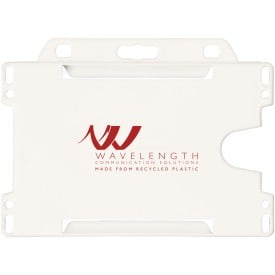 Kaarthouder - 9 x 6.5 cm - rPET - frosted transparant