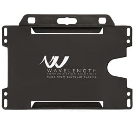 Vega kaarthouder van gerecycled plastic-Zwart