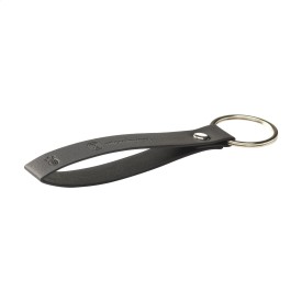 Vegan Pineapple Leather Keyring sleutelhanger-Zwart