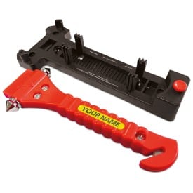 Veiligheidshamer inclusief houder-Rood