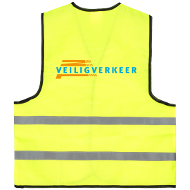 Brickstone veiligheidsvest - polyester - kinderen 6 t/m 12 jaar - klittenbandsluiting