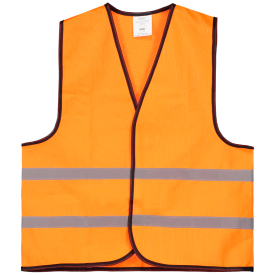 Brickstone veiligheidsvest - polyester - kinderen 6 t/m 12 jaar - klittenbandsluiting