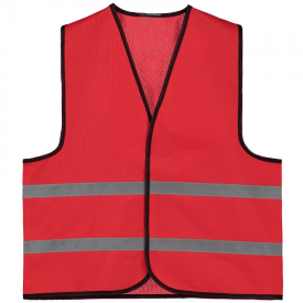 Veiligheidshesje kids gekleurd-Rood