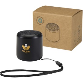 Velkis 3W gerecycleerde plastic draadloze Bluetooth®-speaker-Zwart