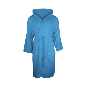 Velour badjas-Aqua azure