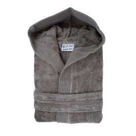 Velour badjas-Taupe