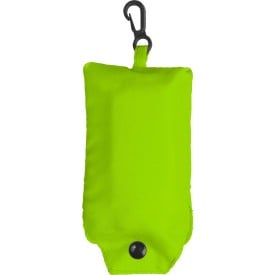 Vera draagtas - polyester - 190T - 54 x 45 cm - karabijnhaak - opvouwbaar-Licht groen