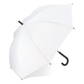 Verdure 190T Pongee 23" Winddichte haakparaplu Auto open-Wit