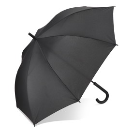 Verdure 190T Pongee 23" Winddichte haakparaplu Auto open-Zwart