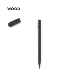 Vexor potlood - hout - mini - met gum - zwart