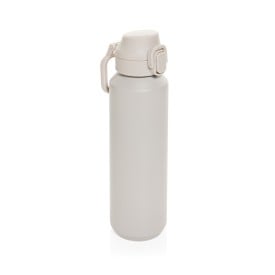 Via RCS Re-steel lockable sport bottle 600ML-Beige