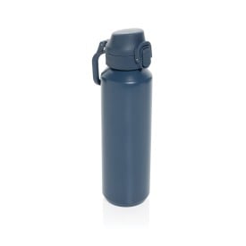 Via RCS Re-steel lockable sport bottle 600ML-Donkerblauw