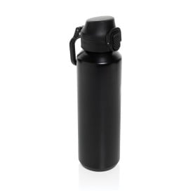 Via RCS Re-steel lockable sport bottle 600ML-Zwart
