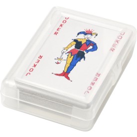 Victoria speelkaartenset - papier - verpakt in transparante kunststof cassette