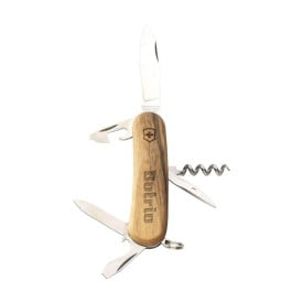 Victorinox Evolution 10 Wood zakmes-Bruin
