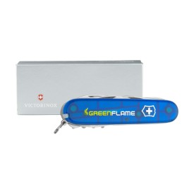 Victorinox Huntsman zakmes-Transparant blauw