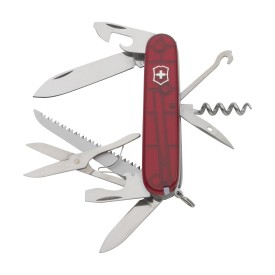 Victorinox Huntsman zakmes-Transparant rood