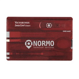 Victorinox Swisscard Classic-Transparant rood