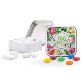 Vierkant Tin-Wit