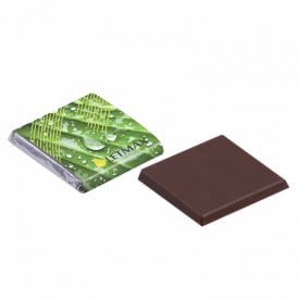 Chocolaatjes - 5 gram - melk en puur - vierkant - per stuk verpakt - zilver en goudfolie