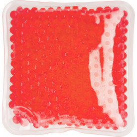 Vierkante PVC hot/cold pack-Rood