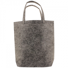 Vilten tote bag-Donkergrijs
