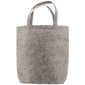 Vilten tote bag-Lichtgrijs