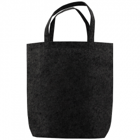 Vilten tote bag-Zwart