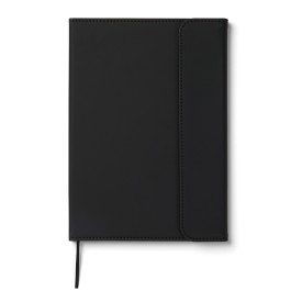 VINGA Baltimore GRS papier & PU notitieboek-Zwart