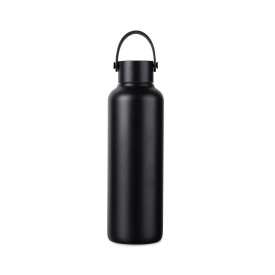 VINGA Baltimore RCS recycled SS fles 600 ML-Zwart