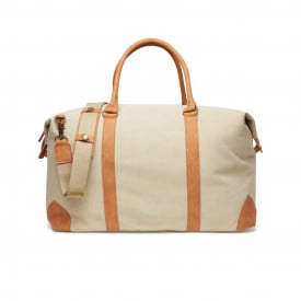VINGA Bosler canvas duffeltas-Bruin