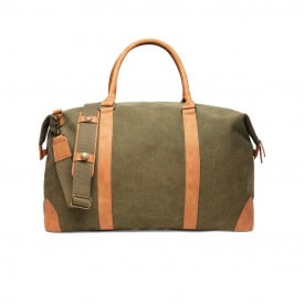 VINGA Bosler canvas duffeltas-Groen