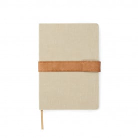 VINGA Bosler RCS recycled canvas notitieboek-Greige