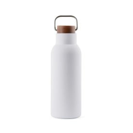 VINGA Ciro RCS gerecycled RVS vacuümfles 580ML-Wit