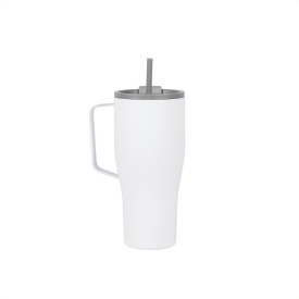 VINGA Eos voyager RCS recycled RVS 800 ML-Wit, grijs