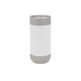 VINGA Erie RCS recycled RVS push mug 350 ML-Wit, grijs