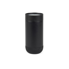 VINGA Erie RCS recycled RVS push mug 350 ML-Zwart, zwart
