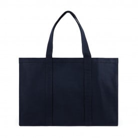VINGA Hilo maxi shopper - recycled canvas - 400g/m² - 49.5 x 37 x 18 cm - brede bodem - lange hengsels