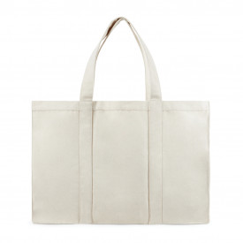 VINGA Hilo AWARE™ recycled canvas maxi draagtas-Gebroken wit