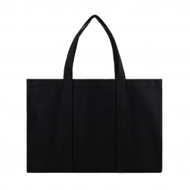 VINGA Hilo AWARE™ recycled canvas maxi draagtas-Zwart