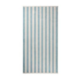 VINGA Lagoa GRS strandhanddoek-Lichtblauw, wit