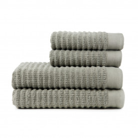 VINGA Landro handdoek, set van 4 stuks-Bruin