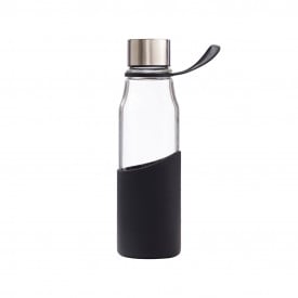 VINGA Lean glazen drinkfles-Zwart