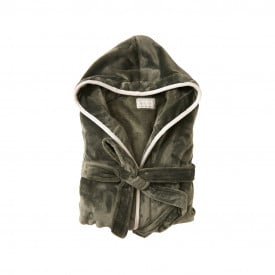 VINGA Louis badjas - S/M - rPET - 350 g/m² - grote capuchon - 2 zakken